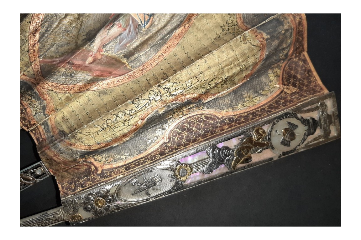 Le menuet, éventail pastiche XIXème siècle