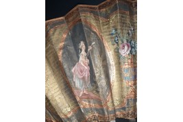Le menuet, éventail pastiche XIXème siècle