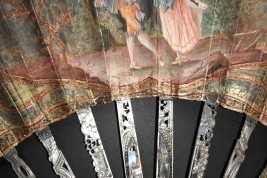 Le menuet, éventail pastiche XIXème siècle