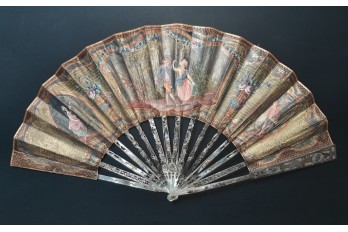 Minuet, pastiche fan, 19th century