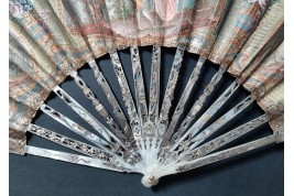 Le menuet, éventail pastiche XIXème siècle