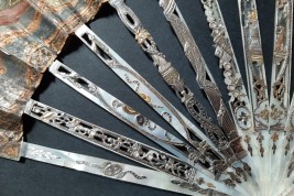 Le menuet, éventail pastiche XIXème siècle