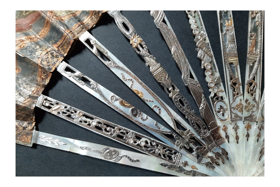Minuet, pastiche fan, 19th century