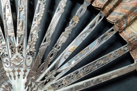 Le menuet, éventail pastiche XIXème siècle