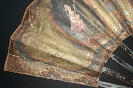 Le menuet, éventail pastiche XIXème siècle