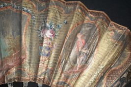 Le menuet, éventail pastiche XIXème siècle