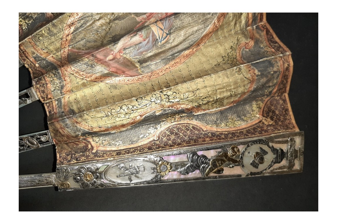 Le menuet, éventail pastiche XIXème siècle