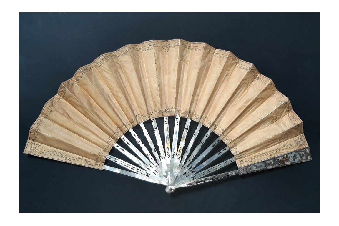 Minuet, pastiche fan, 19th century