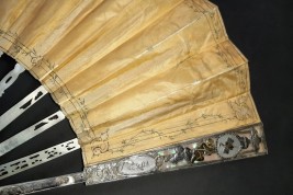 Le menuet, éventail pastiche XIXème siècle