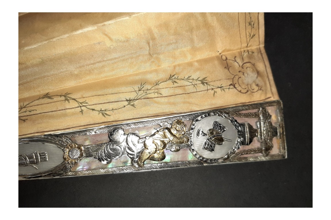 Le menuet, éventail pastiche XIXème siècle