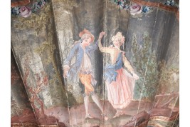 Le menuet, éventail pastiche XIXème siècle