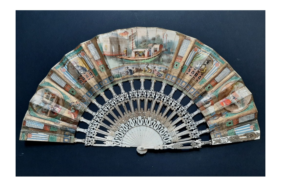 Sweetness of chinese life, fan circa 1840-50