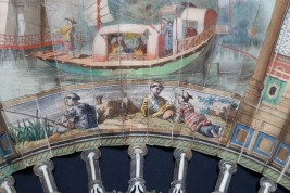 Douceur de vivre à la chinoise, éventail vers 1840-50
