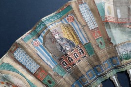 Douceur de vivre à la chinoise, éventail vers 1840-50