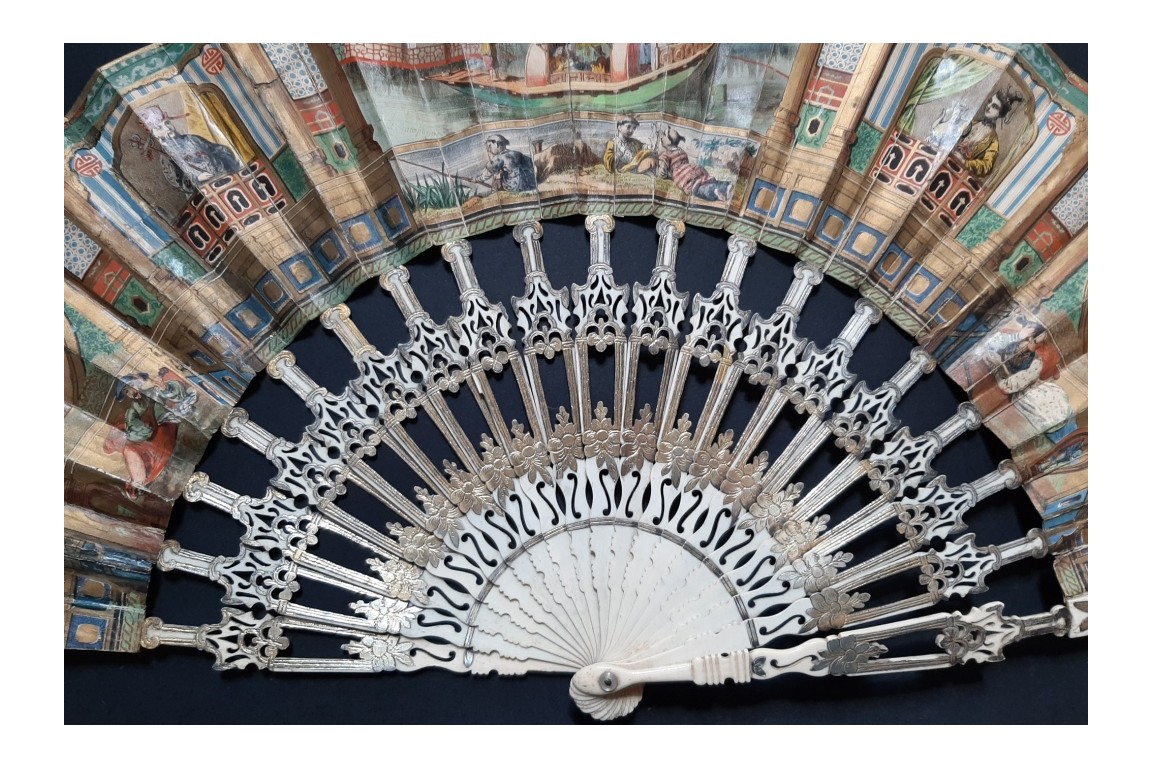 Sweetness of chinese life, fan circa 1840-50
