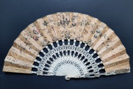 Douceur de vivre à la chinoise, éventail vers 1840-50