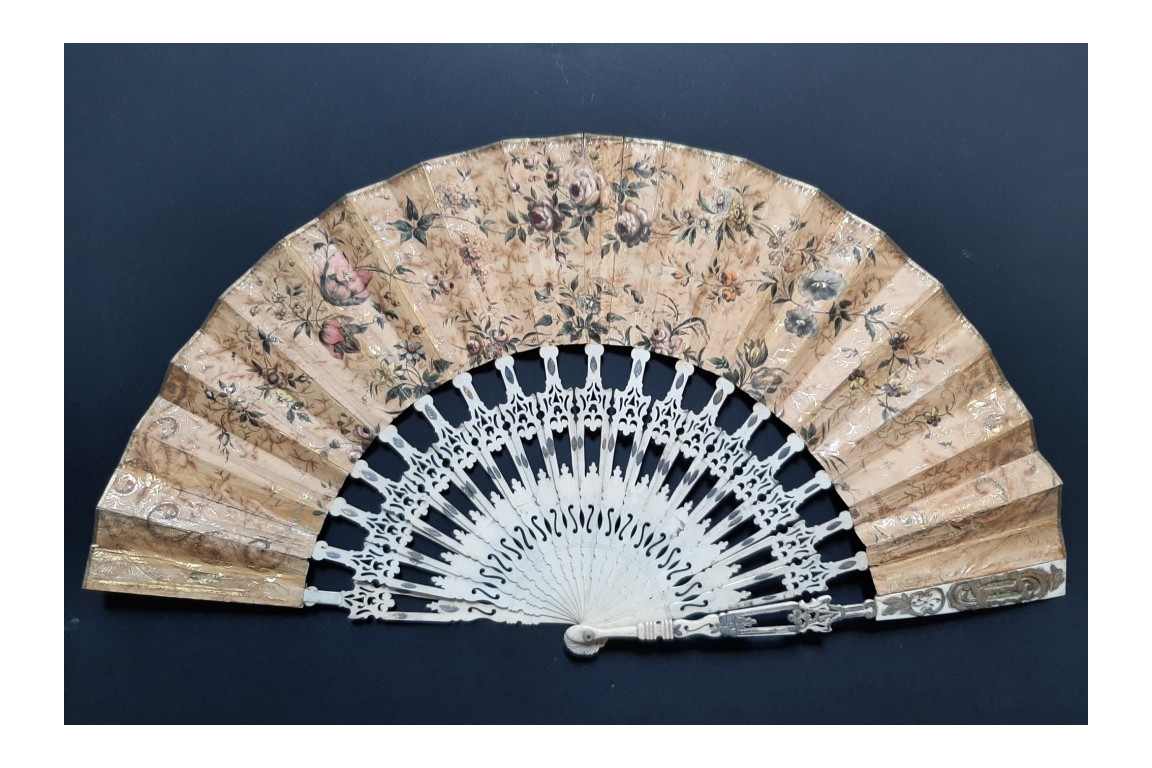 Douceur de vivre à la chinoise, éventail vers 1840-50