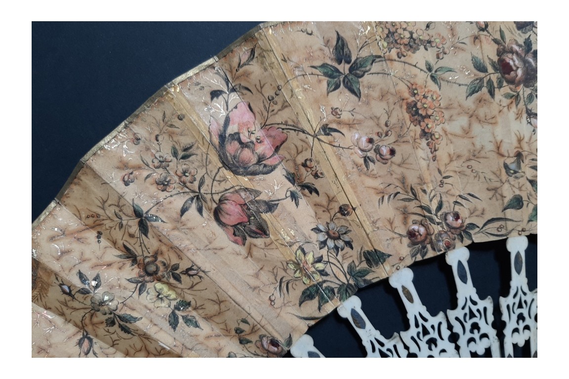 Douceur de vivre à la chinoise, éventail vers 1840-50