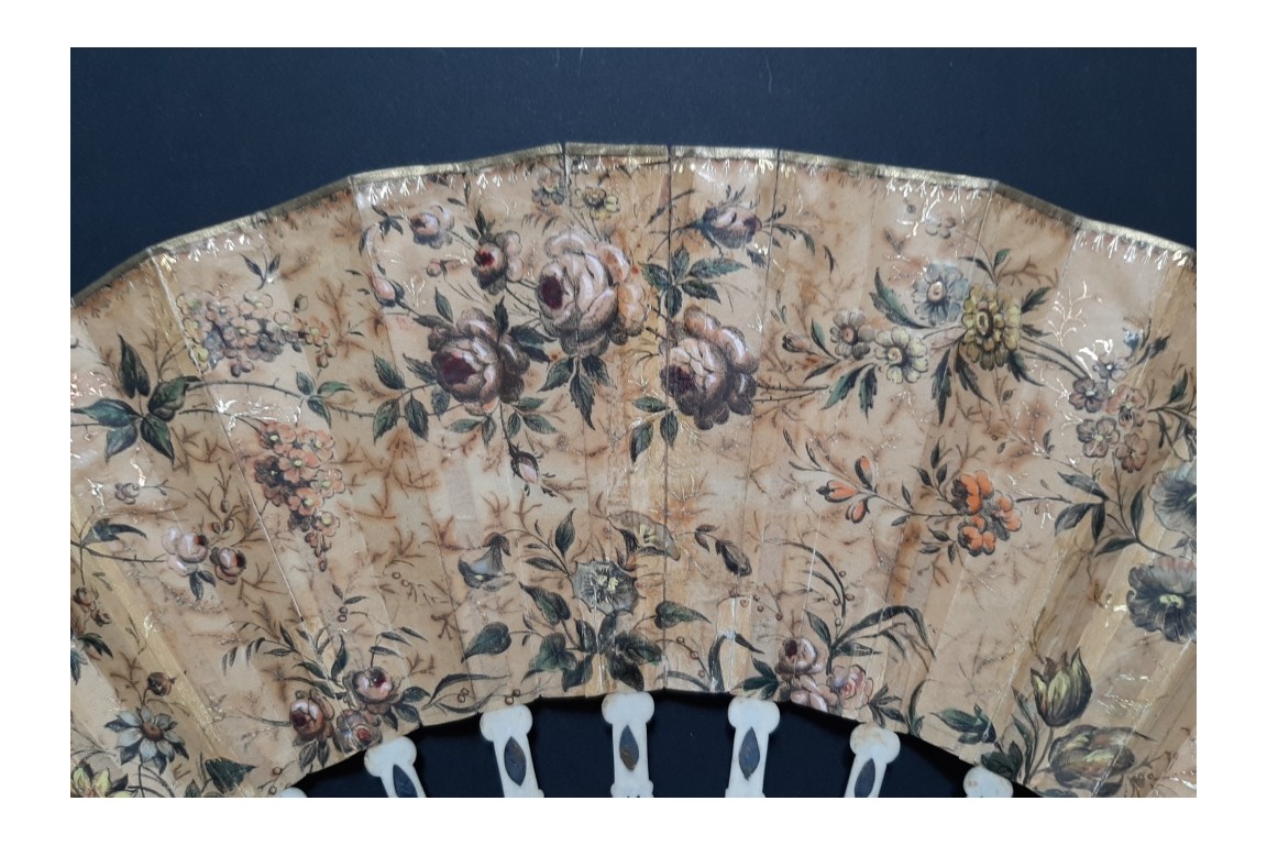 Douceur de vivre à la chinoise, éventail vers 1840-50