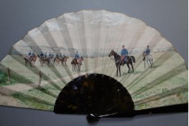 French cavalary, fan circa 1880 by Le Nail