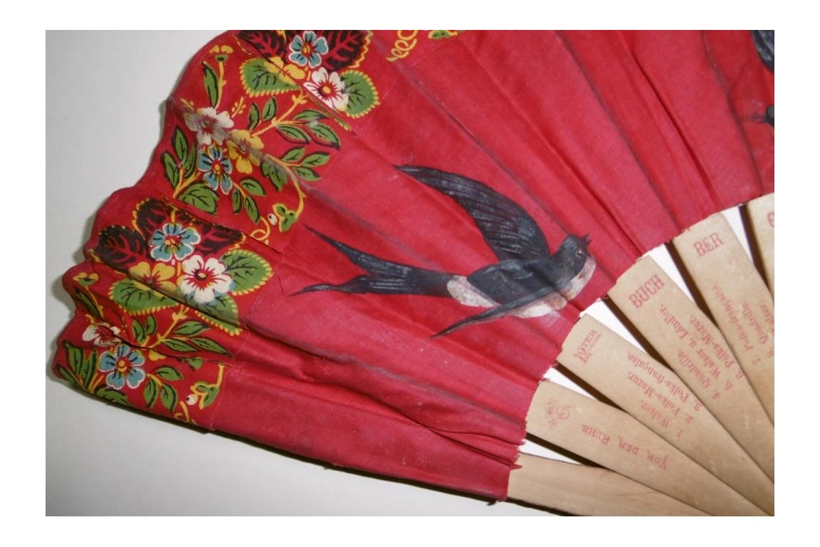 Swallow's ball, dance fan, 1879
