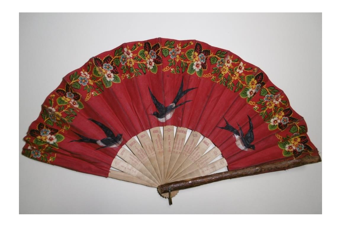 Swallow's ball, dance fan, 1879