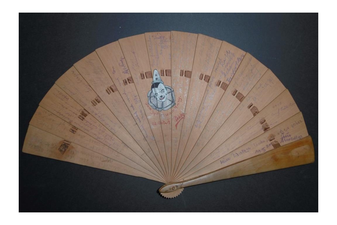 Autograph fan, 1919-20