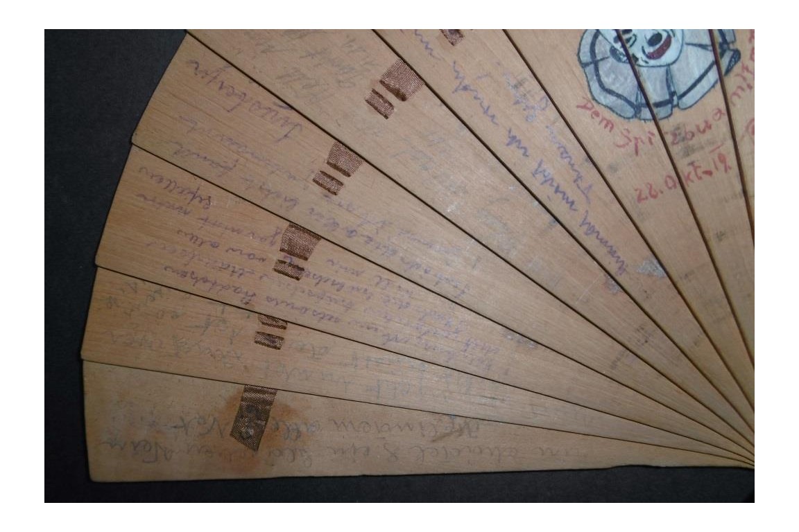 Autograph fan, 1919-20