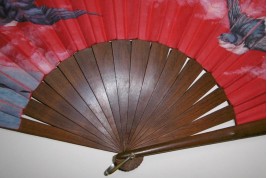 Hirondelles bretonnes, éventail fin XIXème