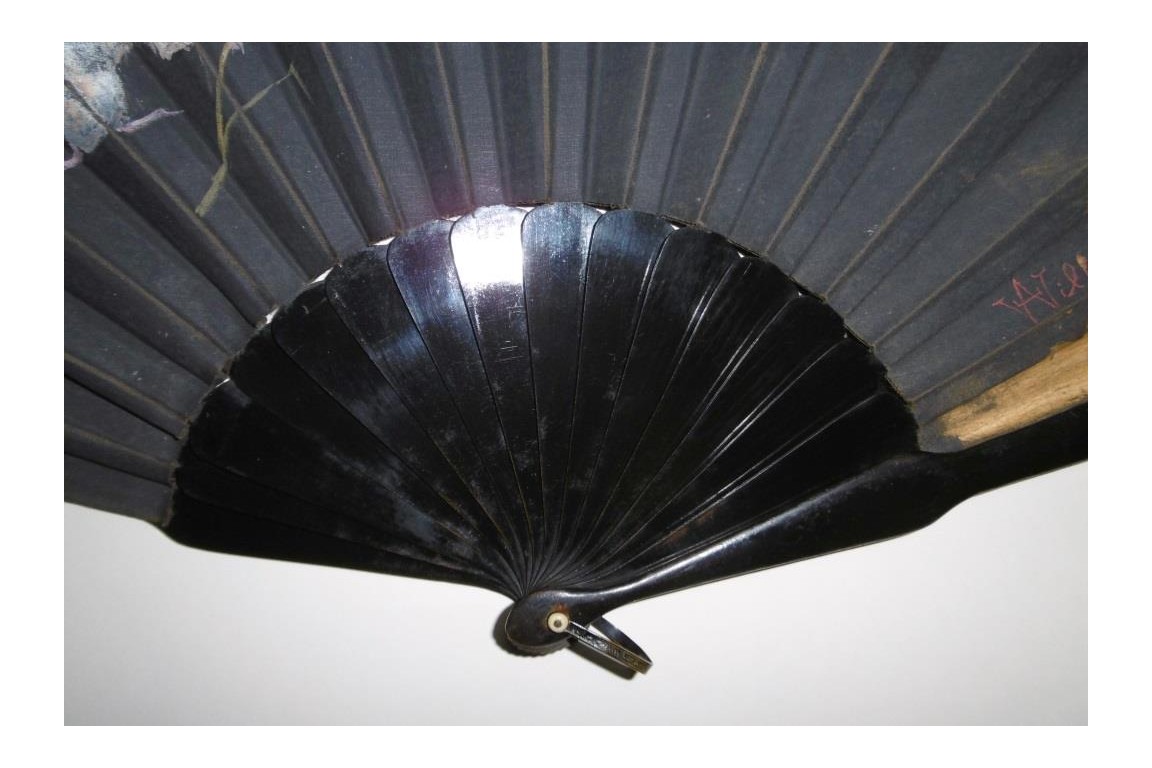 Small field rat, fan by Willette, circa 1890-1900