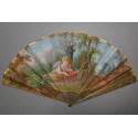 L'Amour aux aguets, éventail vers 1800-1810