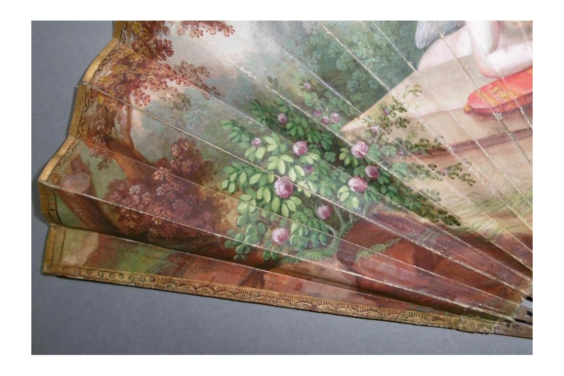 Love on the lookout, fan circa 1800-1810