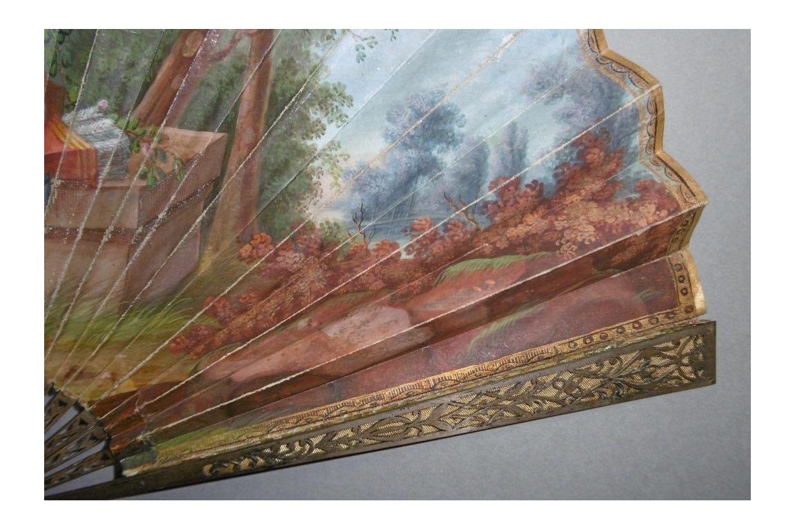 L'Amour aux aguets, éventail vers 1800-1810
