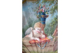 L'Amour aux aguets, éventail vers 1800-1810