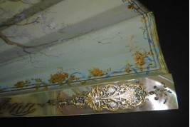 Music of cherry blossoms, fan circa 1880