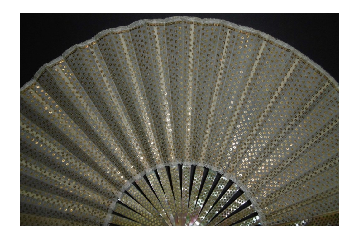 Golden armour, early 20th century fan