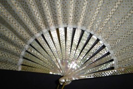 Golden armour, early 20th century fan