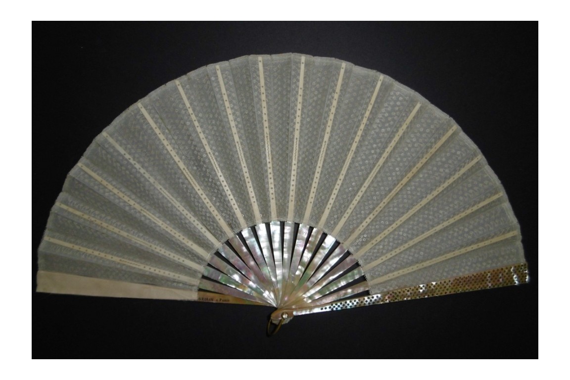 Golden armour, early 20th century fan
