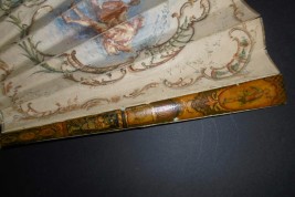 Colin maillard de Lancret, éventail pastiche vers 1900