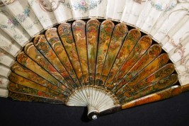 Blind man's buff by Lancret, pastiche fan circa 1900