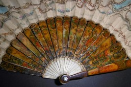 Blind man's buff by Lancret, pastiche fan circa 1900