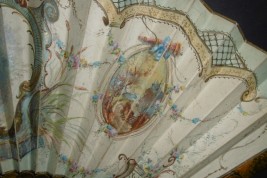 Blind man's buff by Lancret, pastiche fan circa 1900