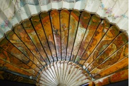 Blind man's buff by Lancret, pastiche fan circa 1900
