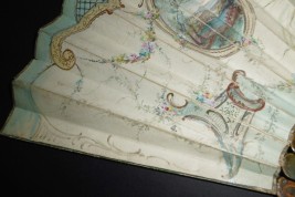 Blind man's buff by Lancret, pastiche fan circa 1900