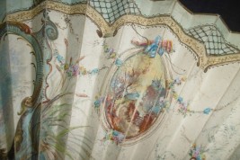 Colin maillard de Lancret, éventail pastiche vers 1900