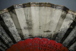L'expédition de La Pérouse à Port-des-Français, éventail vers 1860