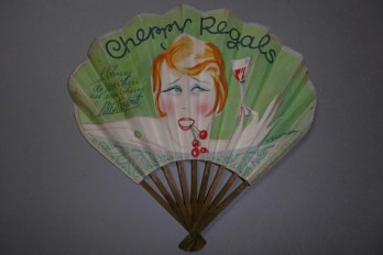 Mistinguett and Cherry, fan by Gesmar circa 1920