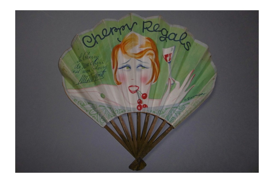 Mistinguett and Cherry, fan by Gesmar circa 1920