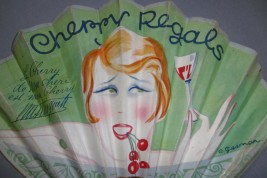 Mistinguett and Cherry, fan by Gesmar circa 1920