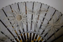 Marguerite, éventail Art Nouveau